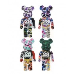 Bearbrick @Bape Play 28th周年 1000%/400% set of 4